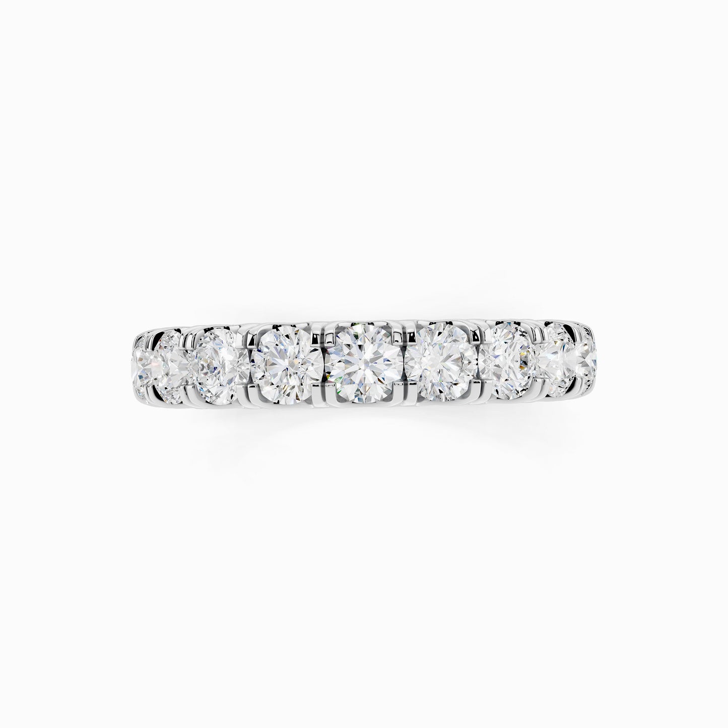 Jasmine Eternity Emerald Cut Wedding Ring