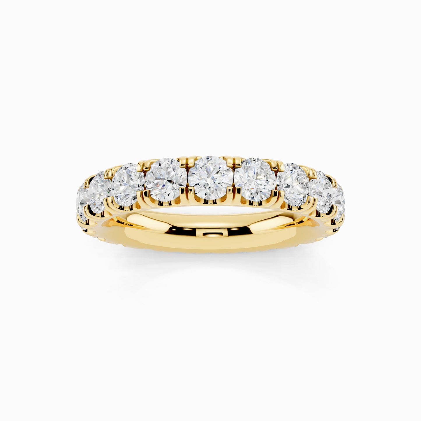 Jasmine Eternity Emerald Cut Wedding Ring