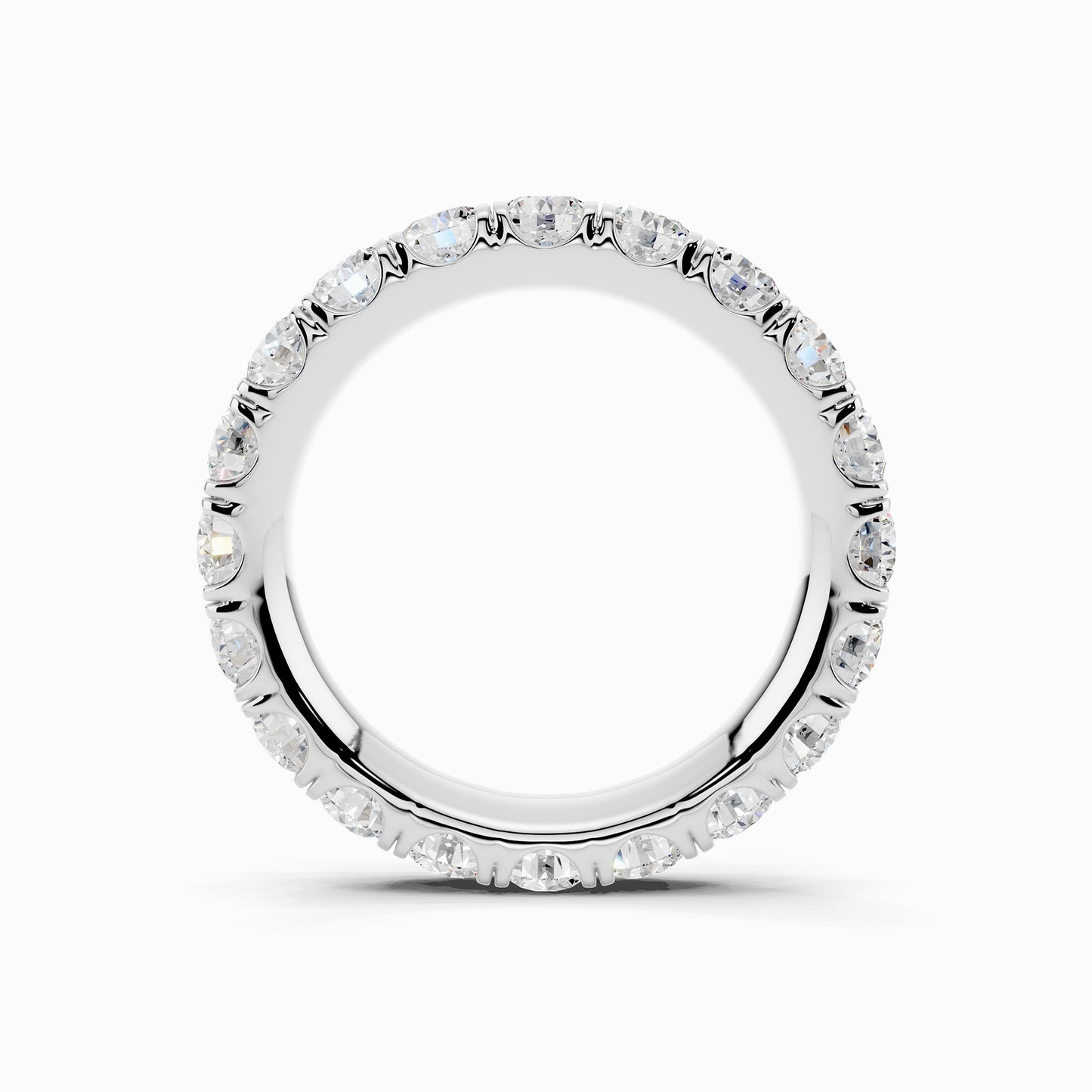 Jasmine Eternity Emerald Cut Wedding Ring
