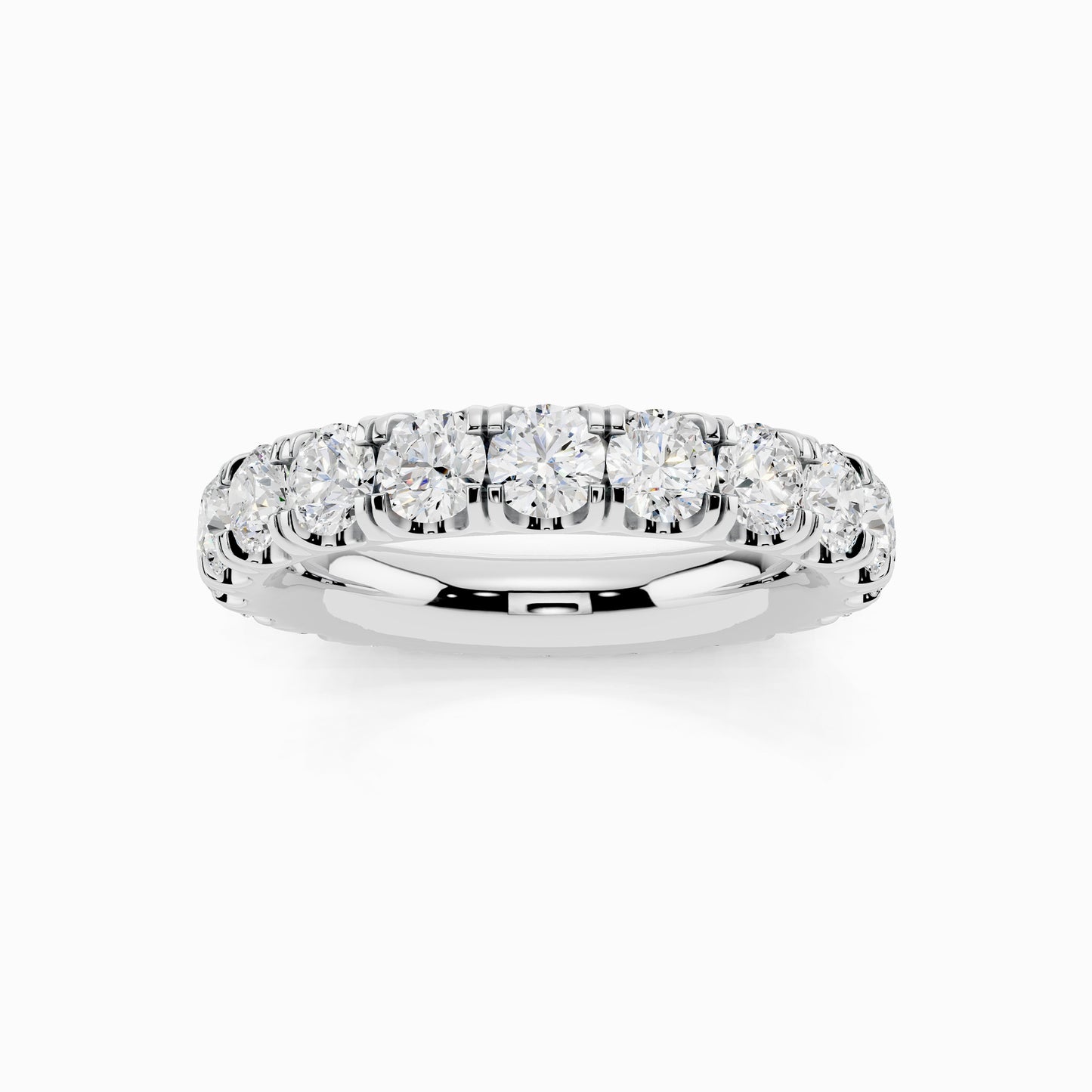 Jasmine Eternity Emerald Cut Wedding Ring