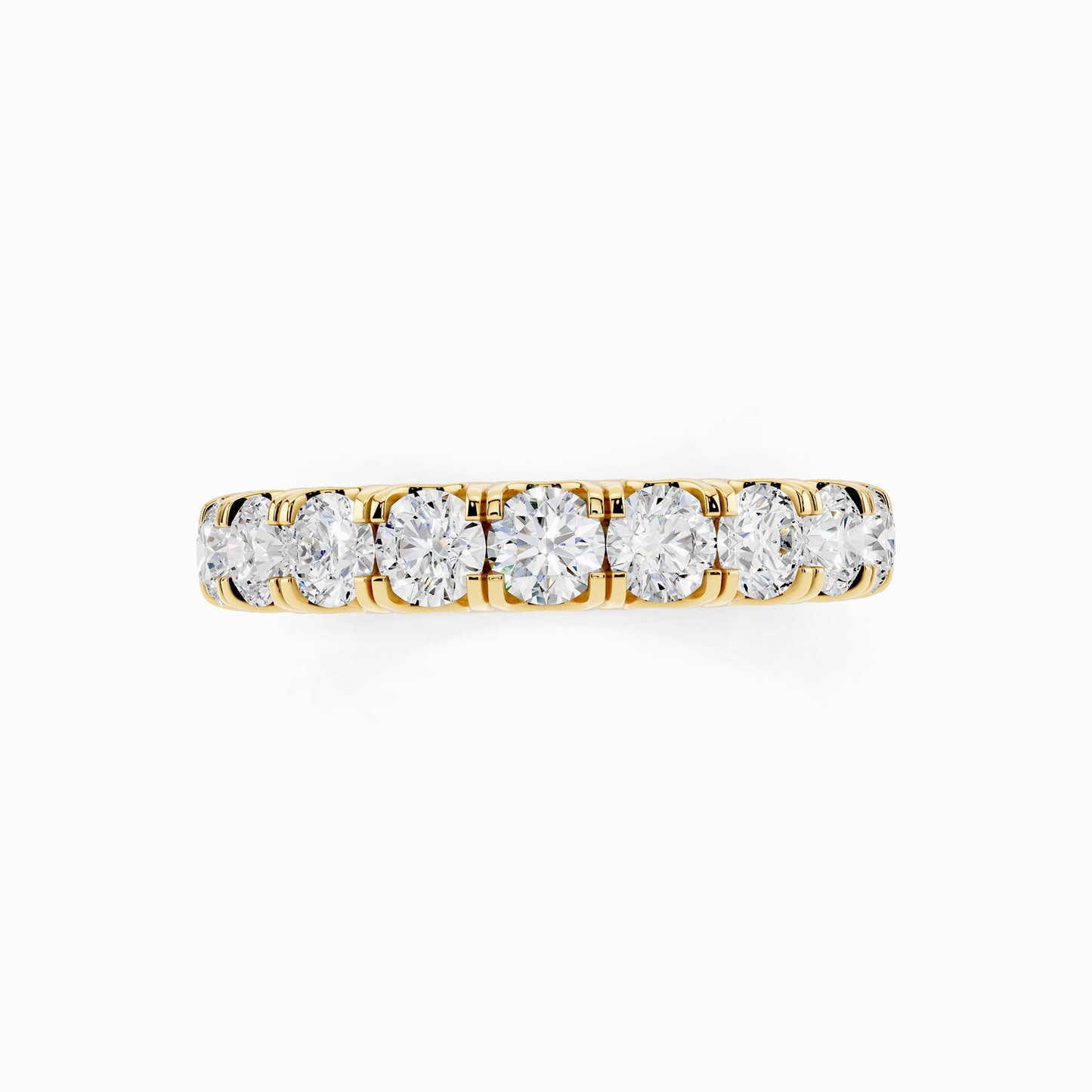 Jasmine Eternity Emerald Cut Wedding Ring