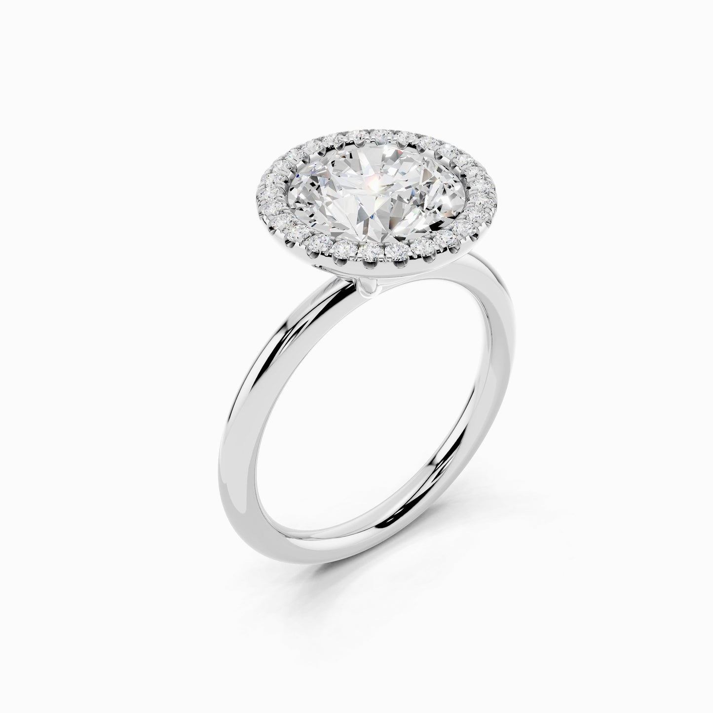 Marilla Round Cut Halo Engagement Ring