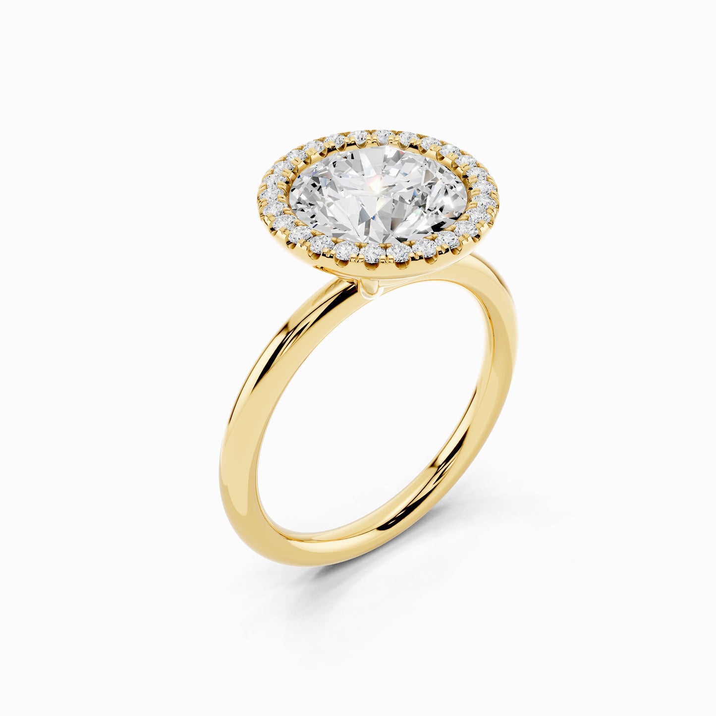 Marilla Round Cut Halo Engagement Ring