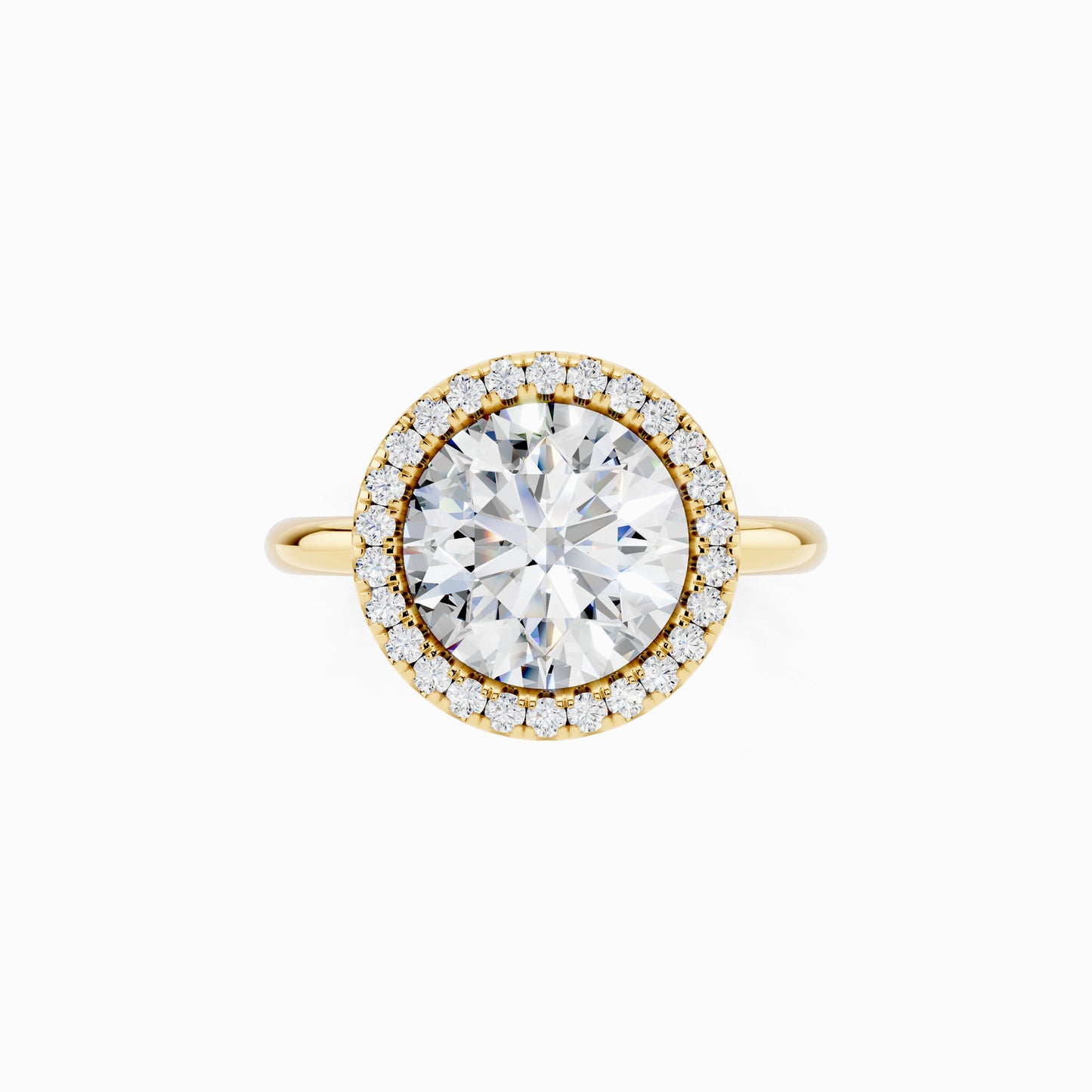 Marilla Round Cut Halo Engagement Ring