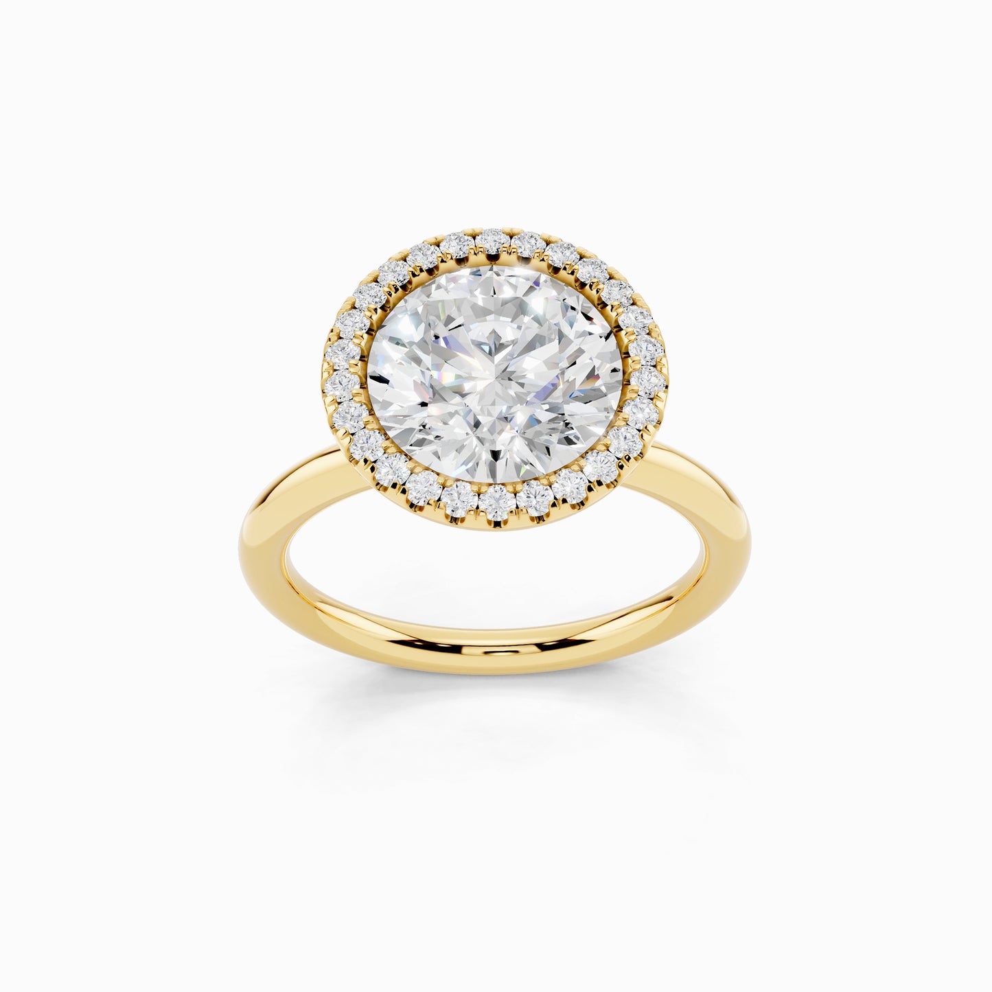 Marilla Round Cut Halo Engagement Ring