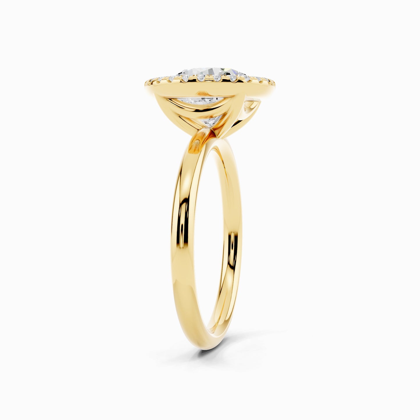 Marilla Round Cut Halo Engagement Ring