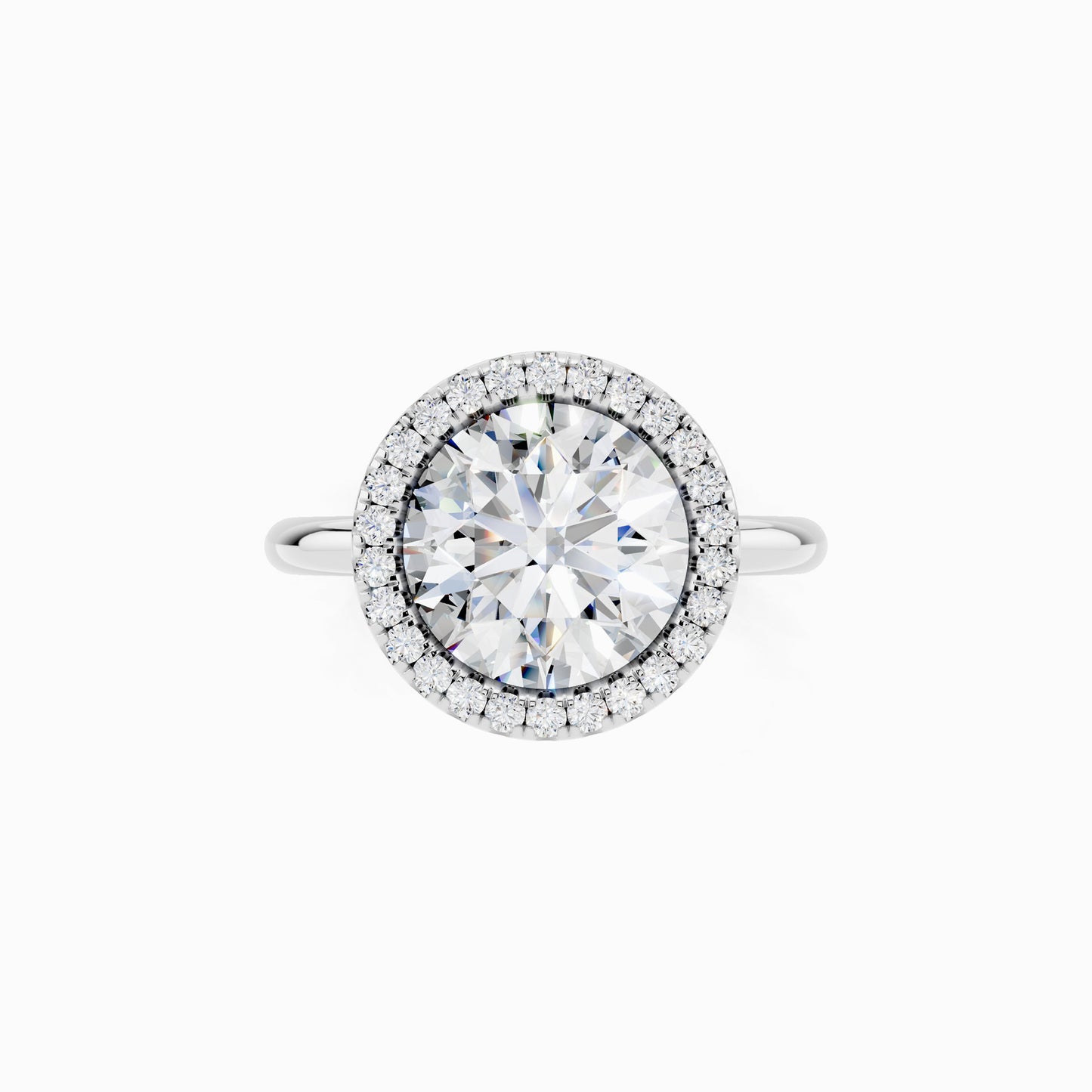 Marilla Round Cut Halo Engagement Ring