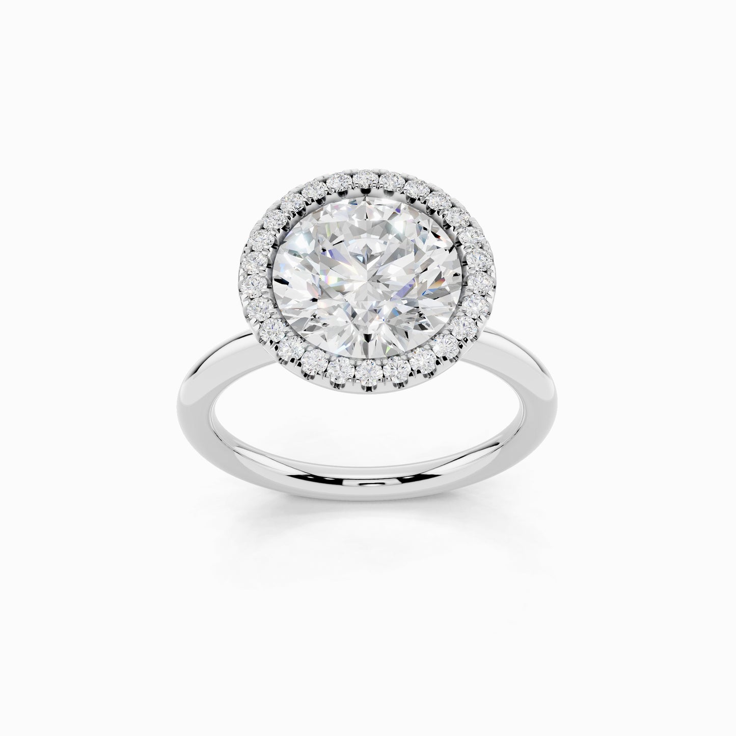 Marilla Round Cut Halo Engagement Ring