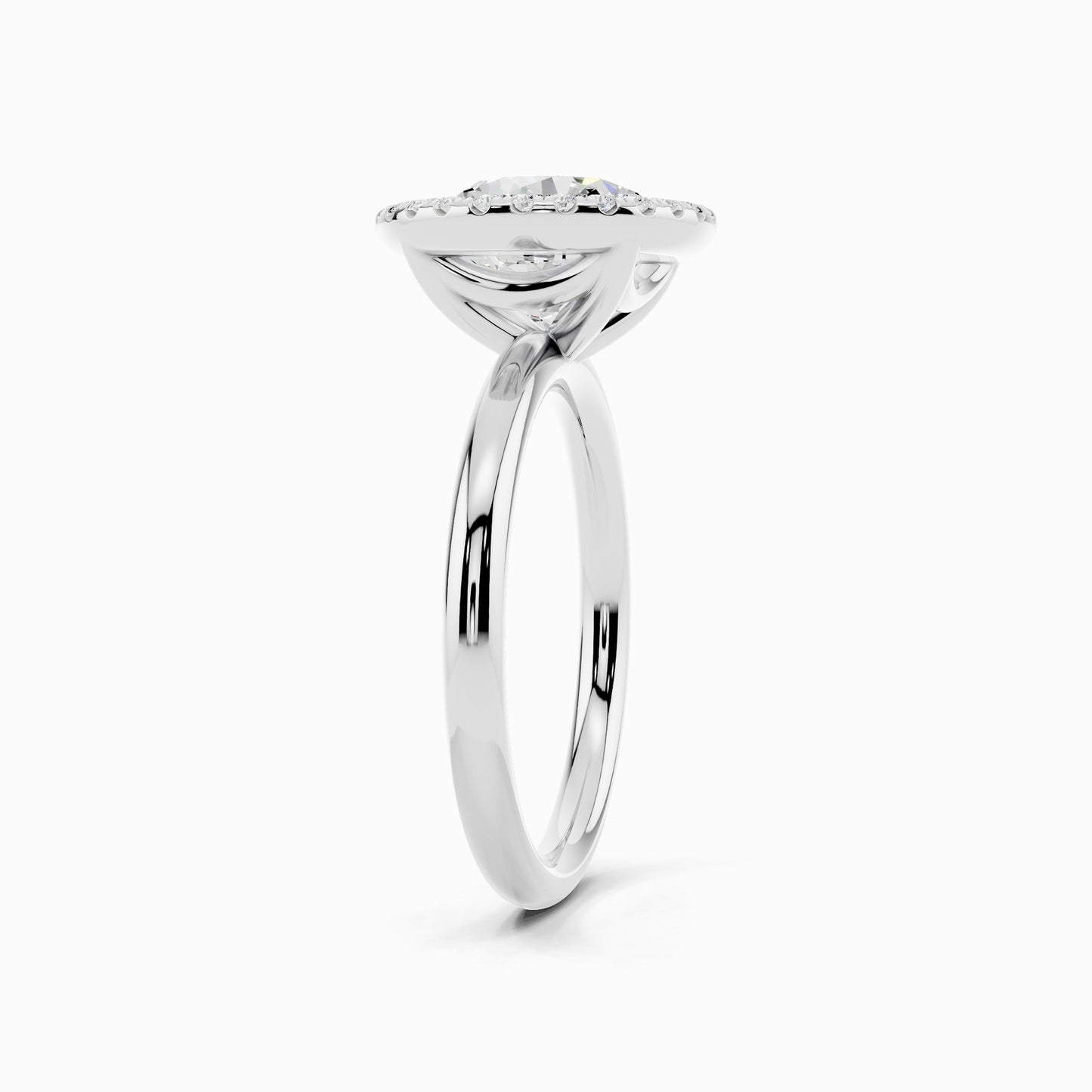 Marilla Round Cut Halo Engagement Ring