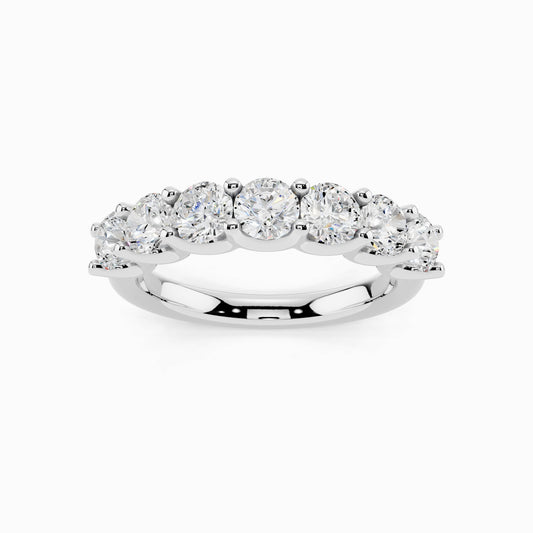 Arali Seven Stone 1.5 Carat Round Cut Wedding Ring