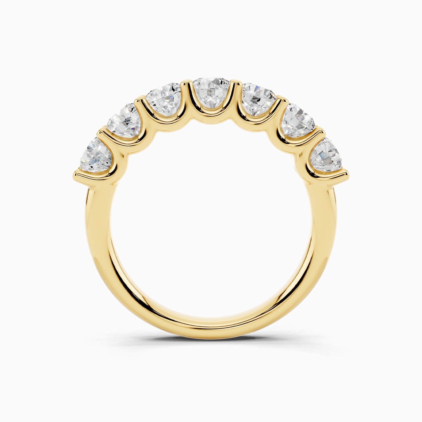 Arali Seven Stone 1.5 Carat Round Cut Wedding Ring