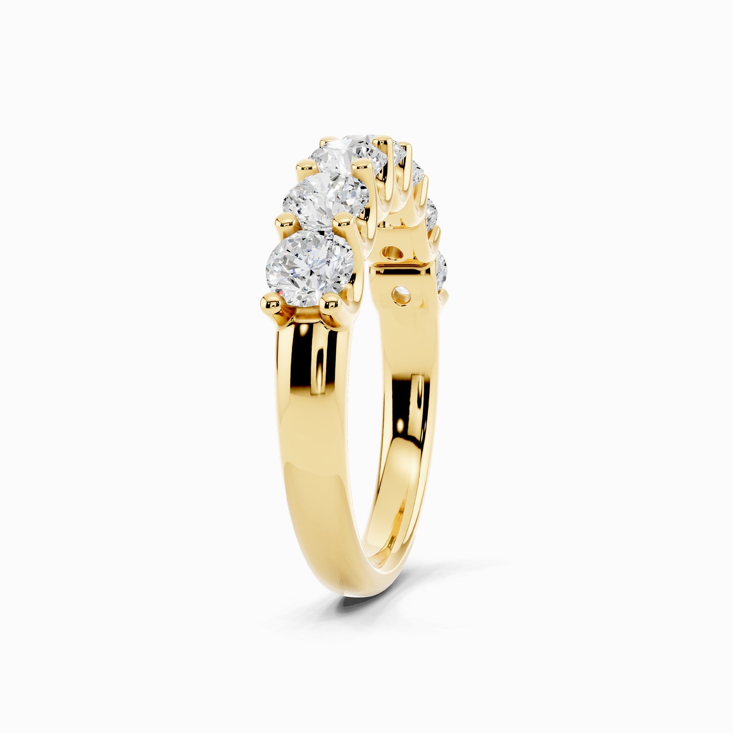 Arali Seven Stone 1.5 Carat Round Cut Wedding Ring