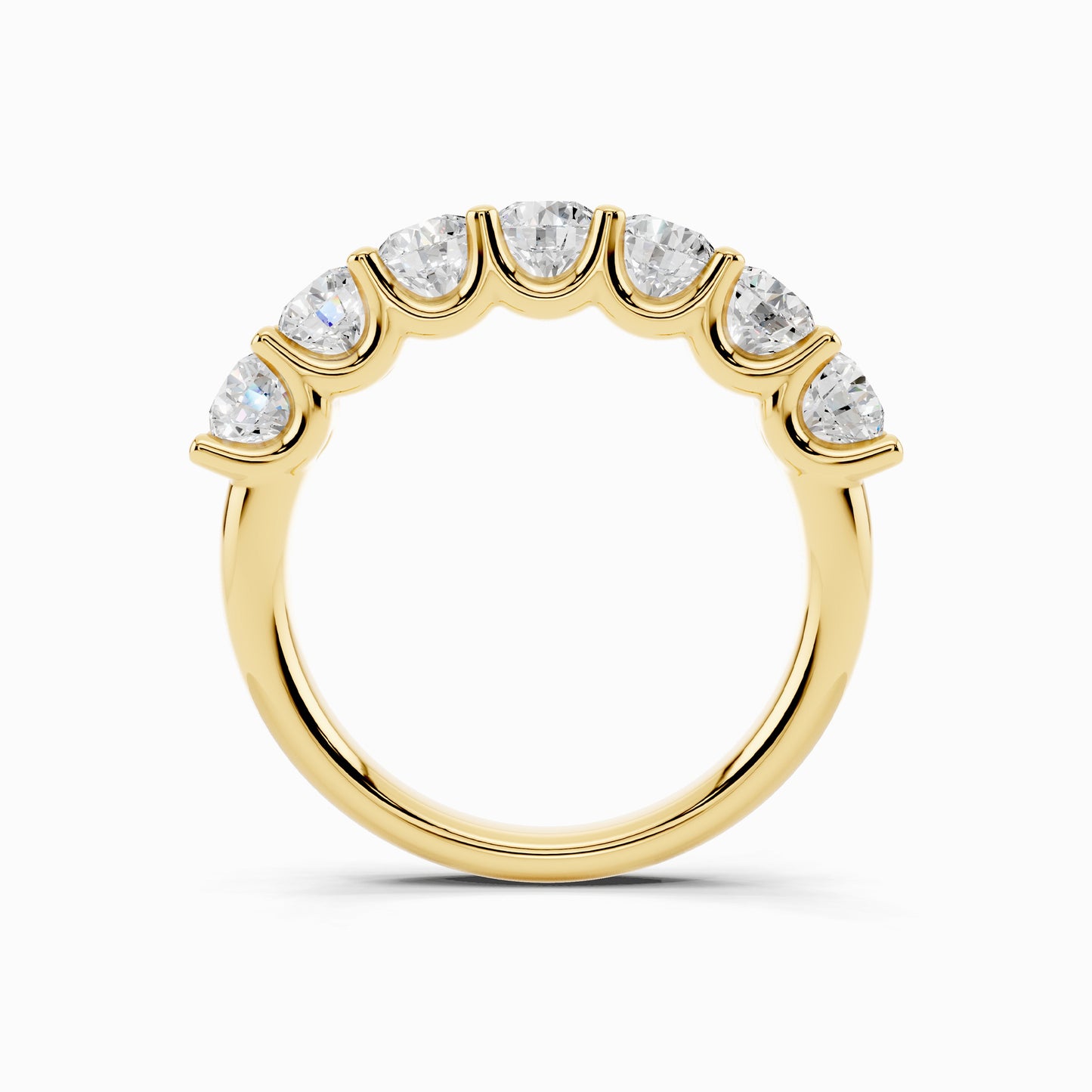 Arali Seven Stone 3 Carat Round Cut Wedding Ring
