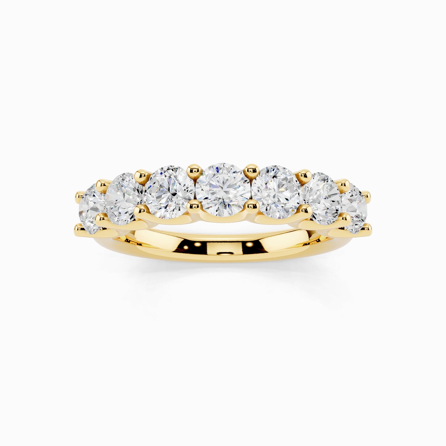 Arali Seven Stone 1.5 Carat Round Cut Wedding Ring