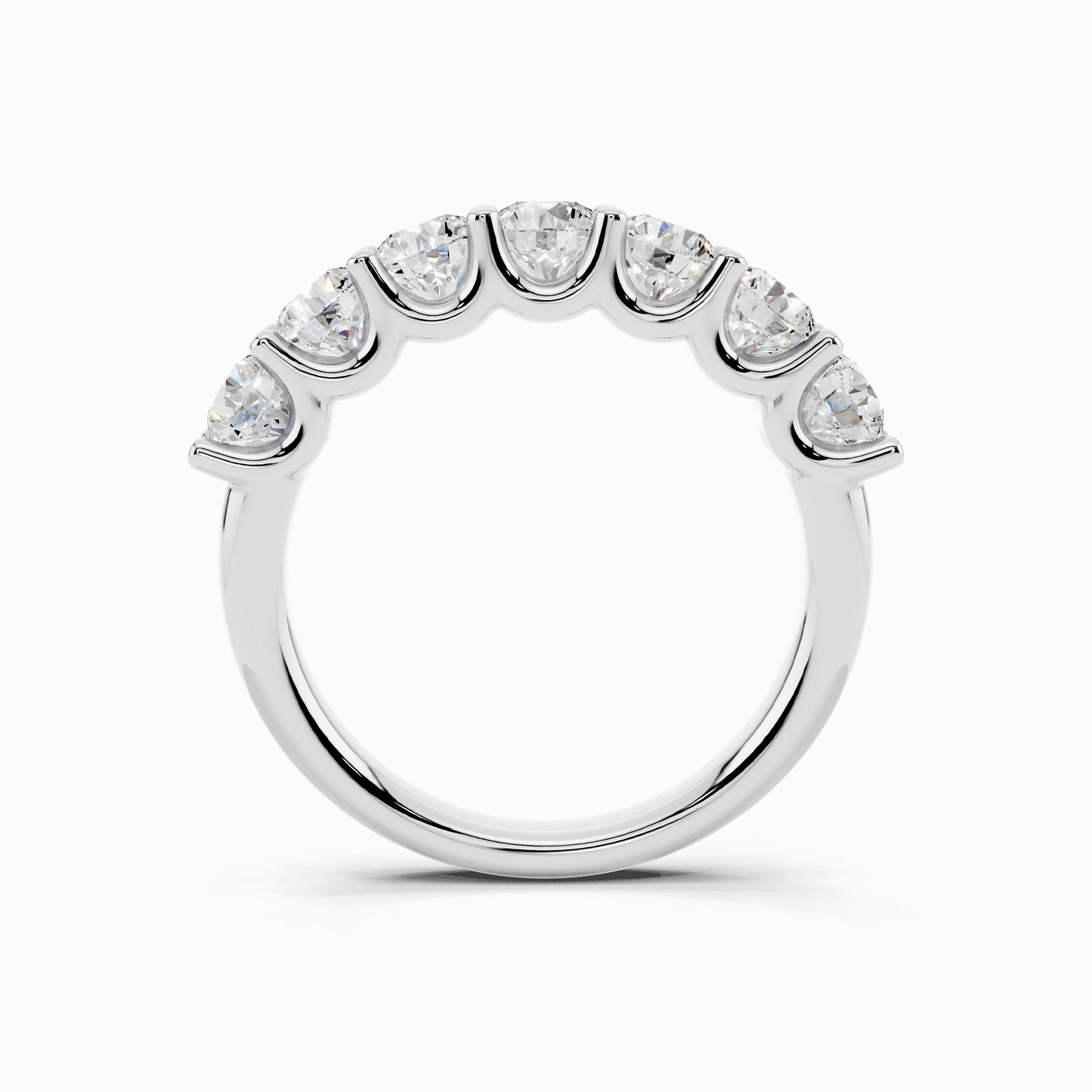 Arali Seven Stone 1.5 Carat Round Cut Wedding Ring