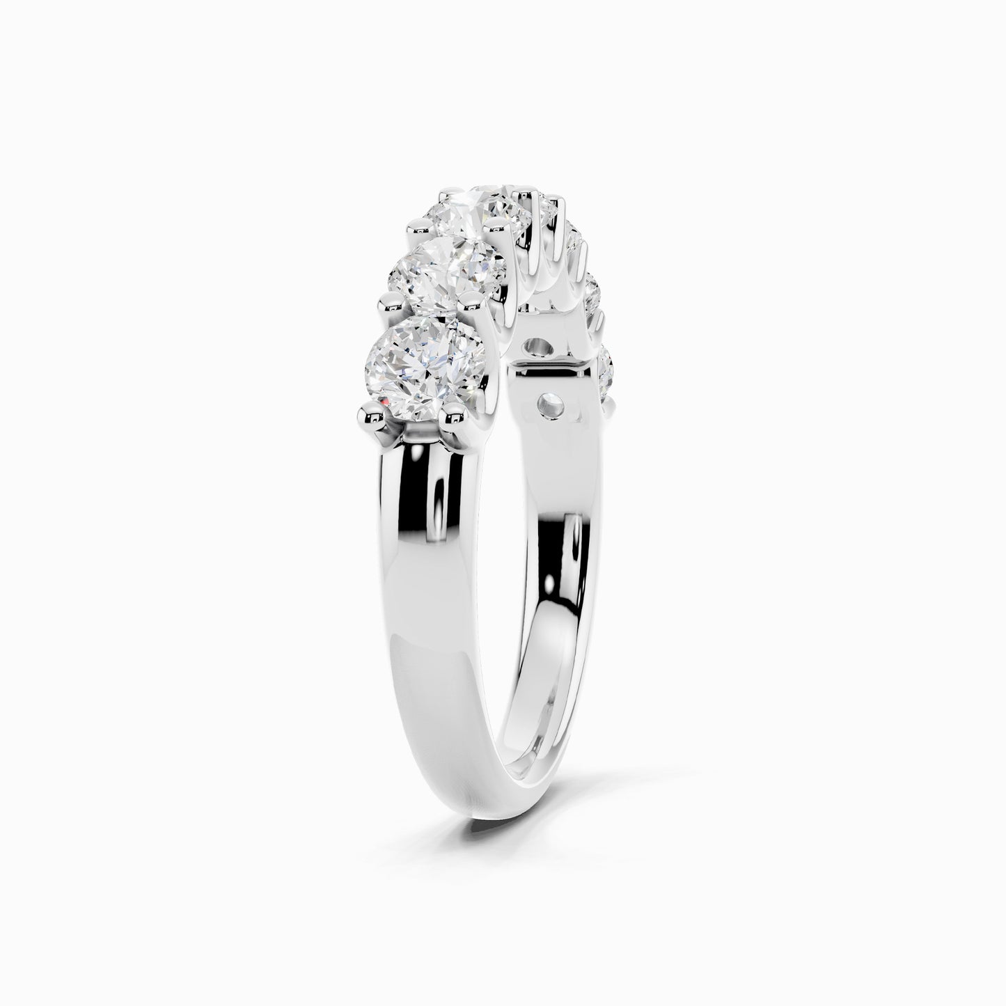 Arali Seven Stone 1.5 Carat Round Cut Wedding Ring