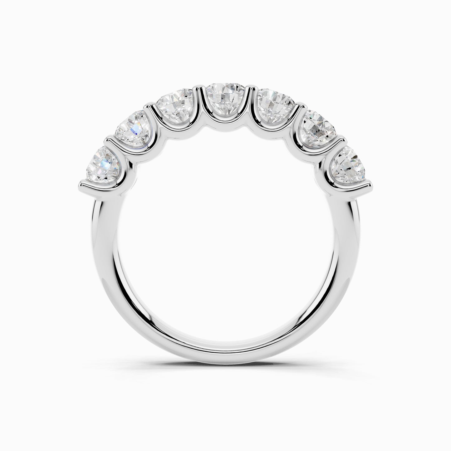 Arali Seven Stone 3 Carat Round Cut Wedding Ring