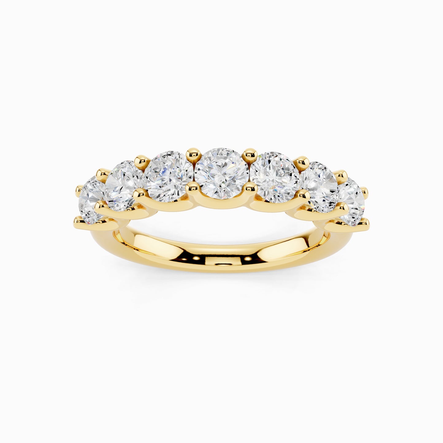 Arali Seven Stone 1.5 Carat Round Cut Wedding Ring