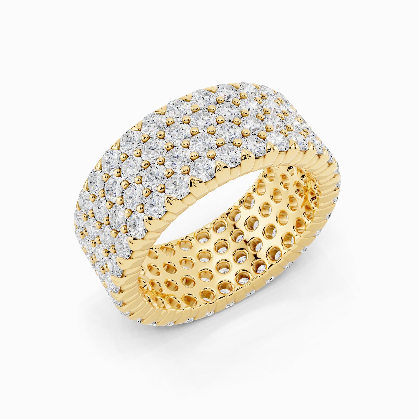 Magnolia Grace Round Cut Eternity Wedding Ring