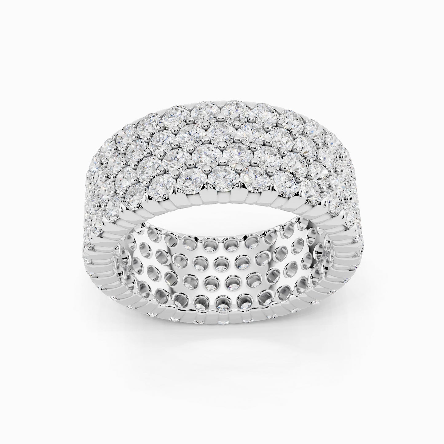 Magnolia Grace Round Cut Eternity Wedding Ring