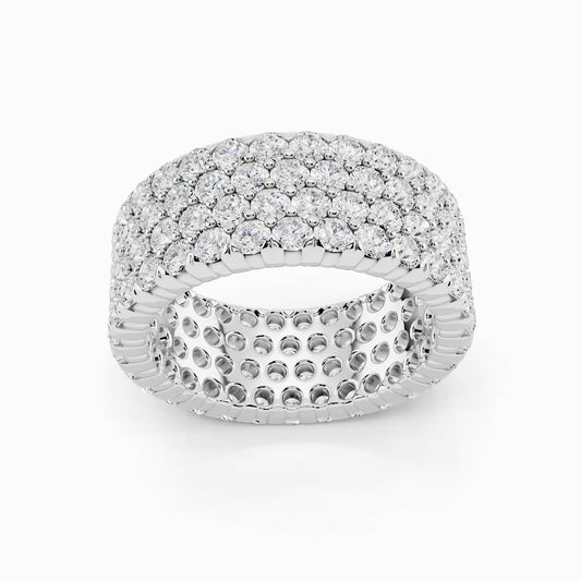 Magnolia Grace Round Cut Eternity Wedding Ring