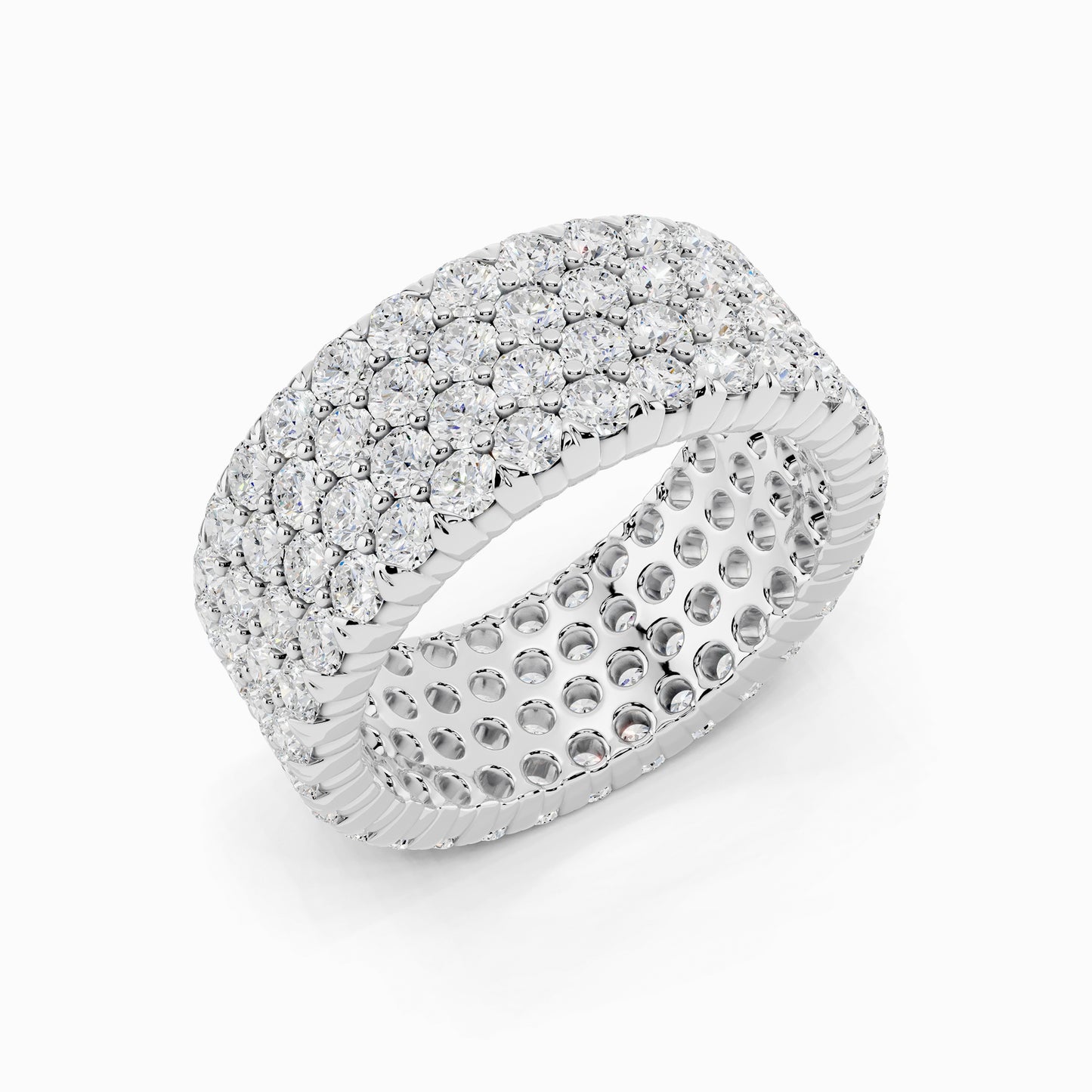 Magnolia Grace Round Cut Eternity Wedding Ring