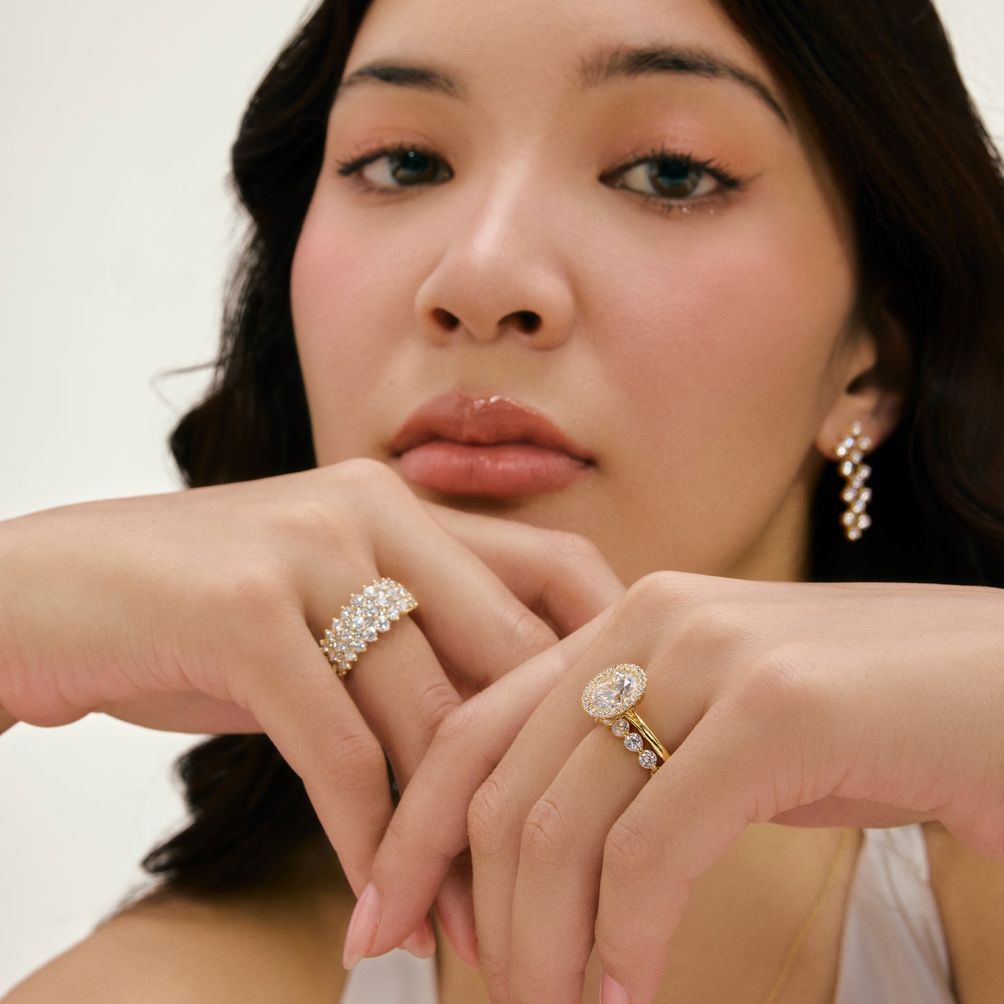 Winika Half Eternity Round Cut Wedding Ring