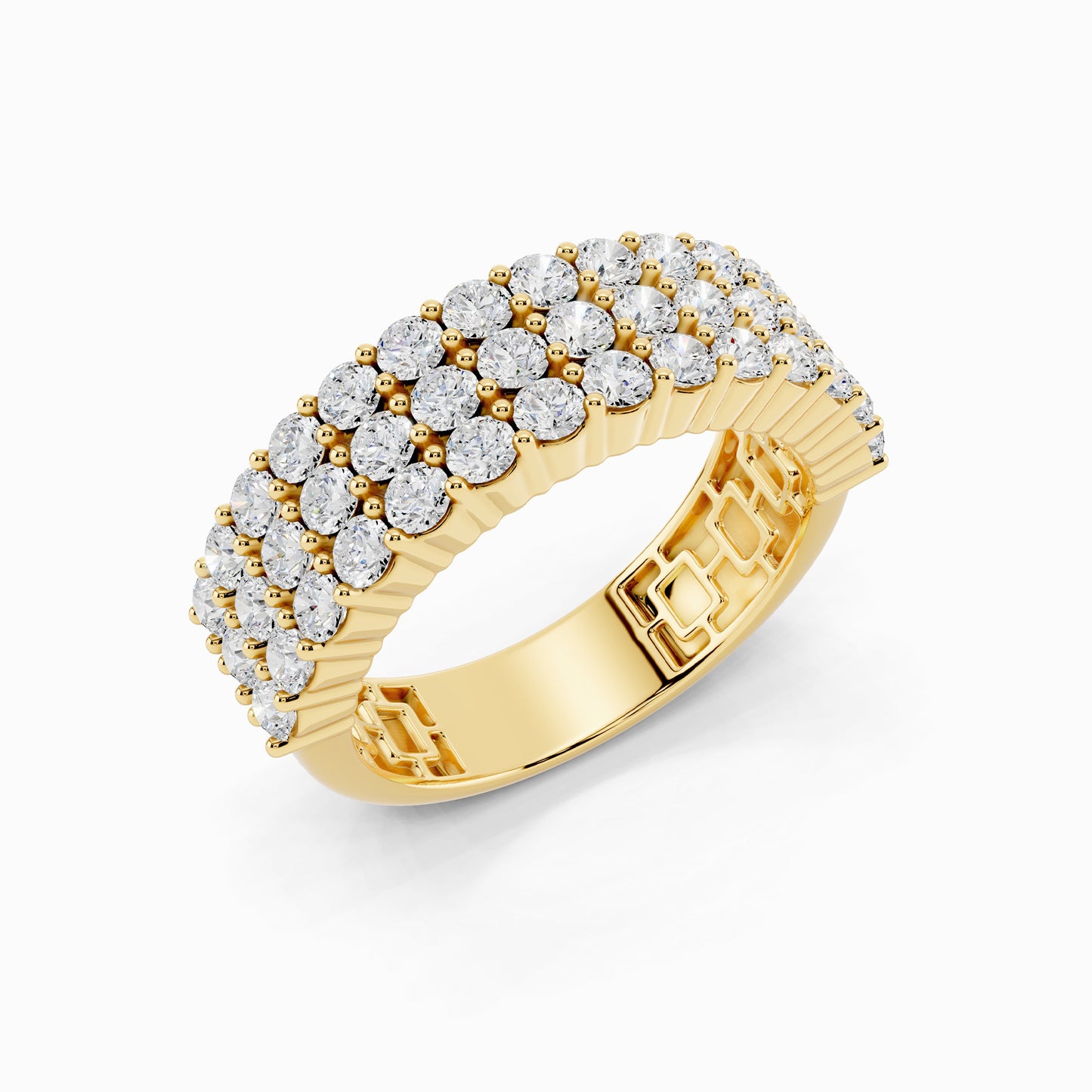 Winika Half Eternity Round Cut Wedding Ring