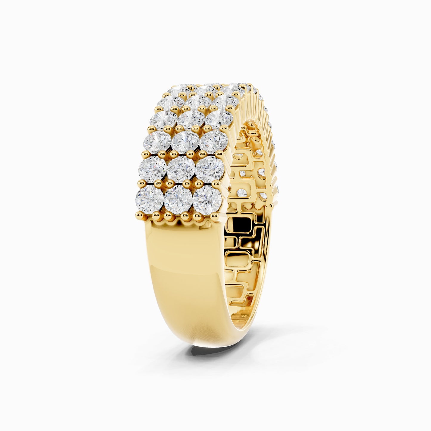 Winika Half Eternity Round Cut Wedding Ring