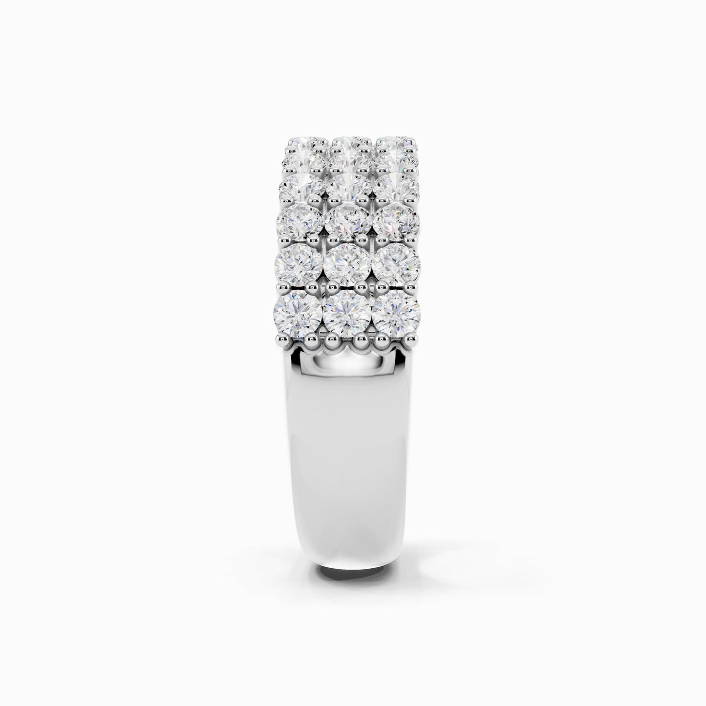Winika Half Eternity Round Cut Wedding Ring