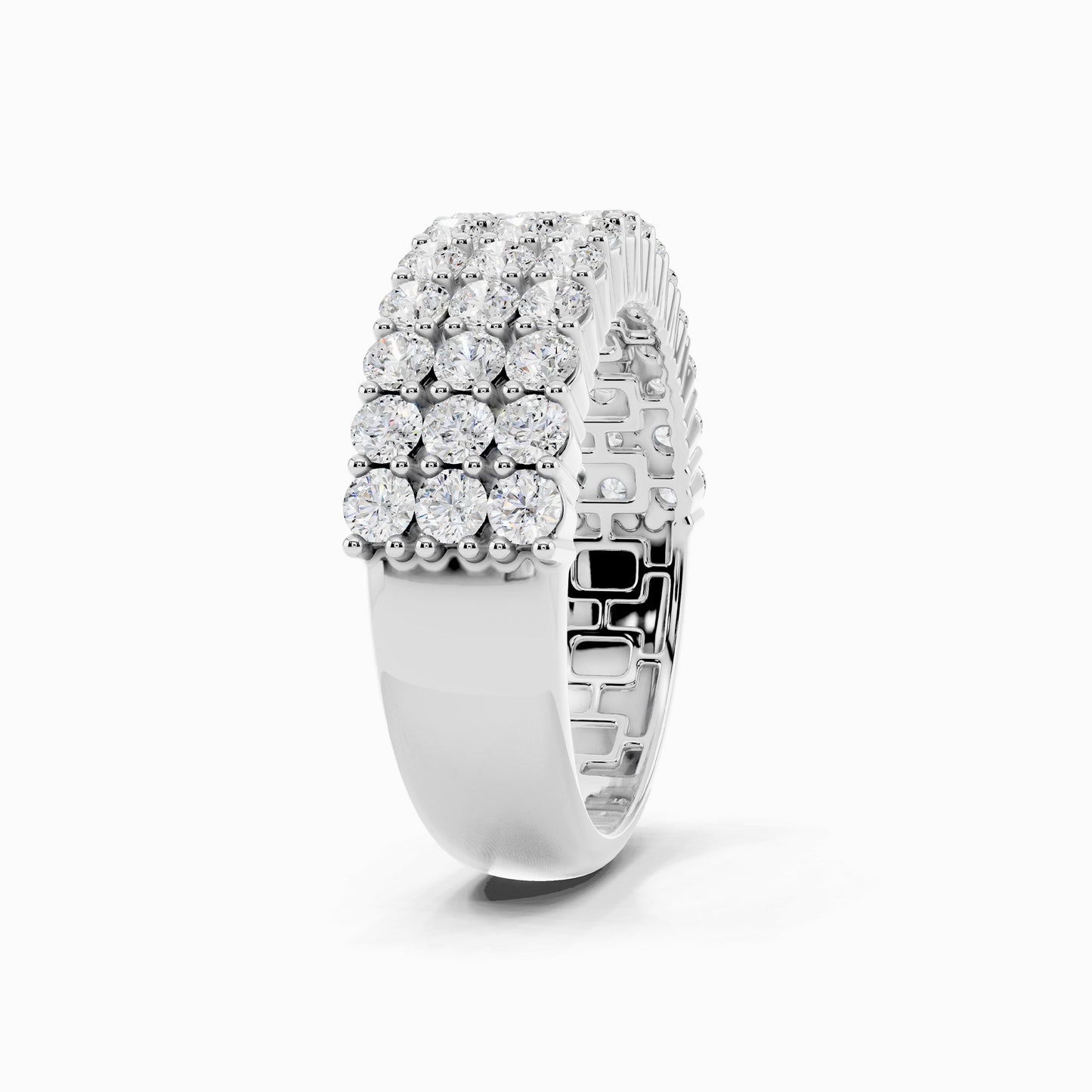 Winika Half Eternity Round Cut Wedding Ring