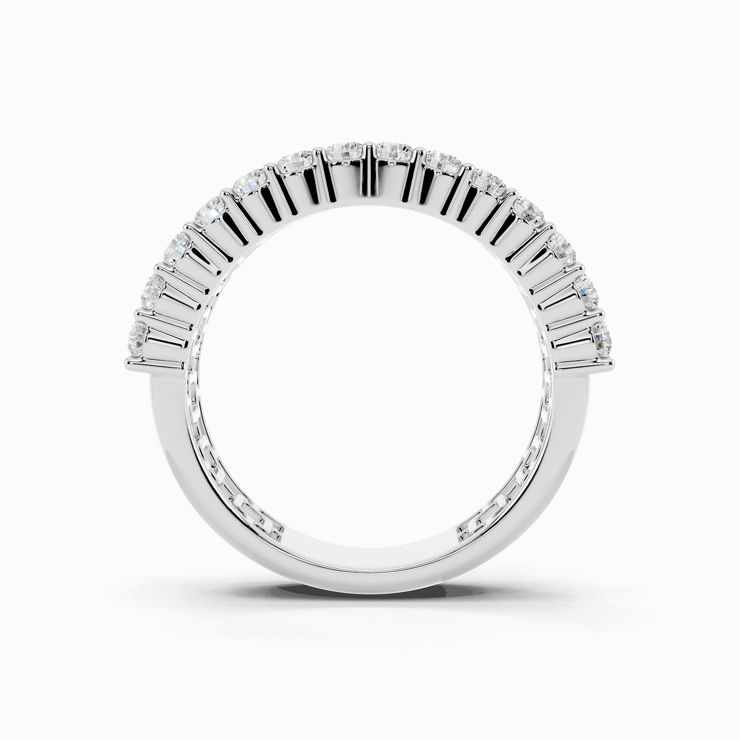 Winika Half Eternity Round Cut Wedding Ring