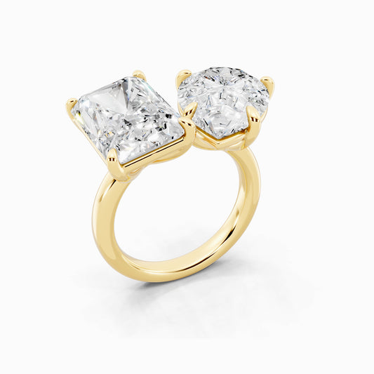 Linaria Toi Et Moi Engagement Ring