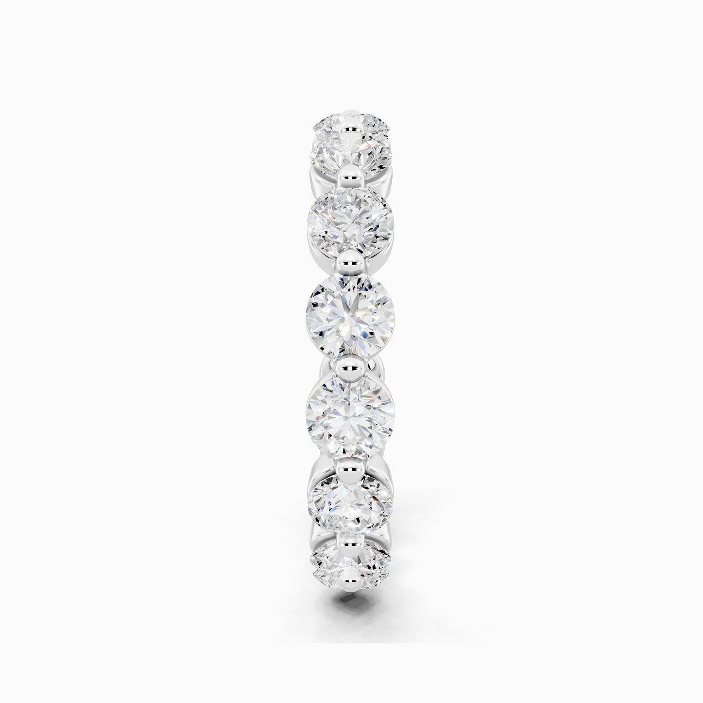 Oleander Eternity Round Cut Wedding Ring