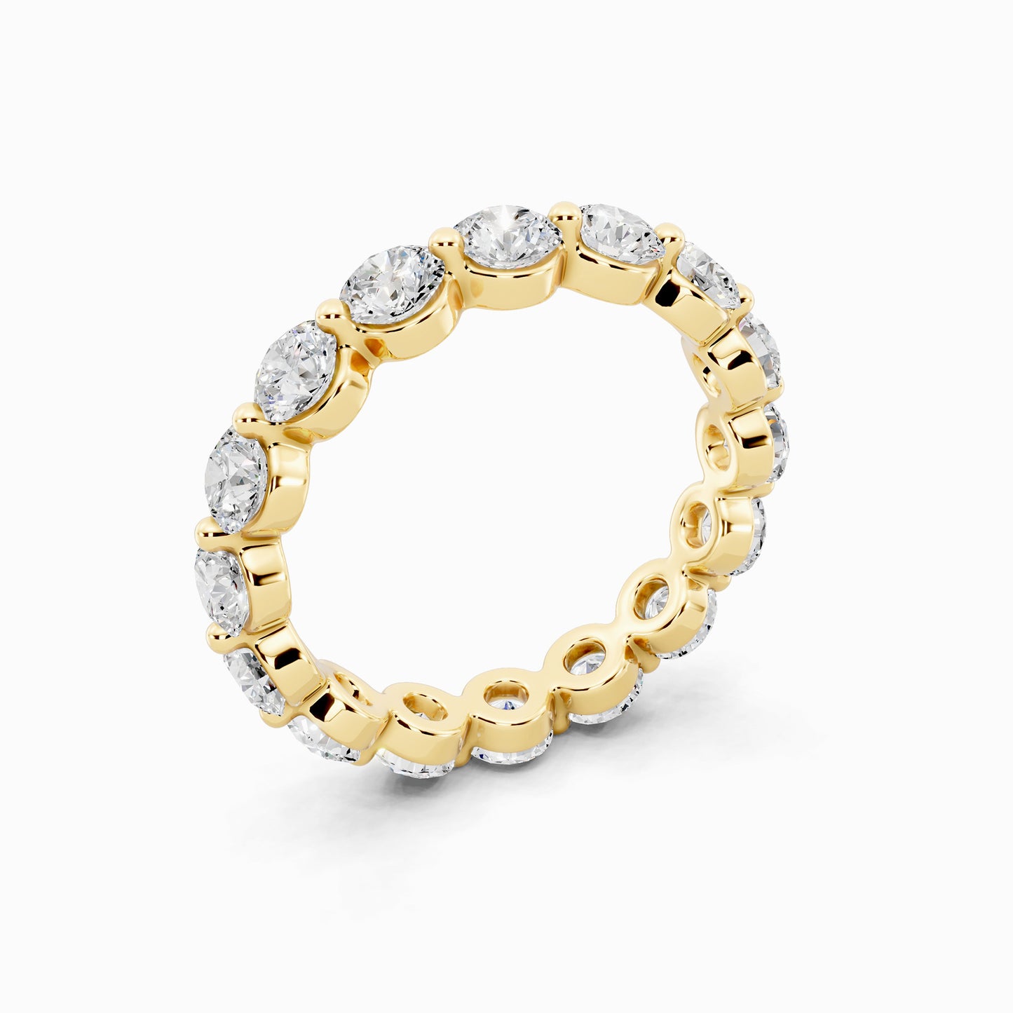 Oleander Eternity Round Cut Wedding Ring