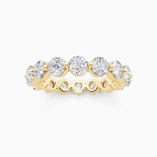 Oleander Eternity Round Cut Wedding Ring
