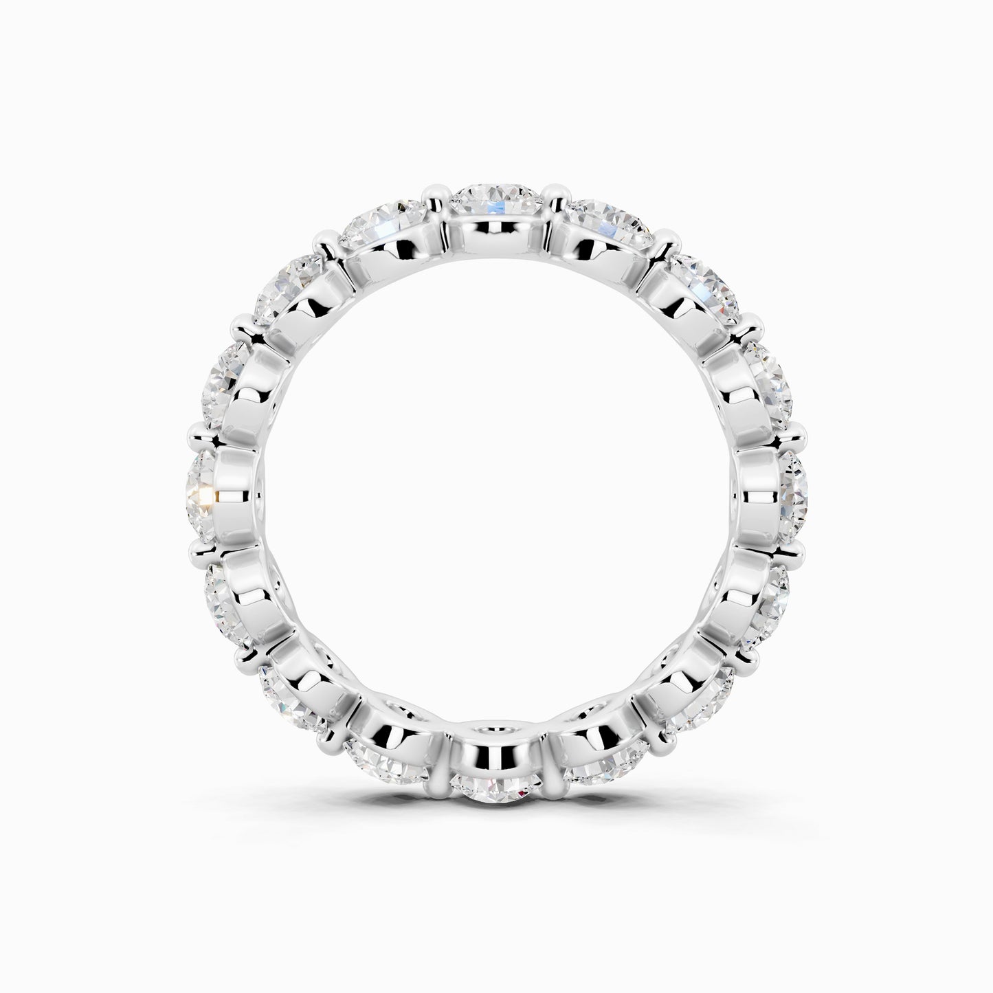 Oleander Eternity Round Cut Wedding Ring