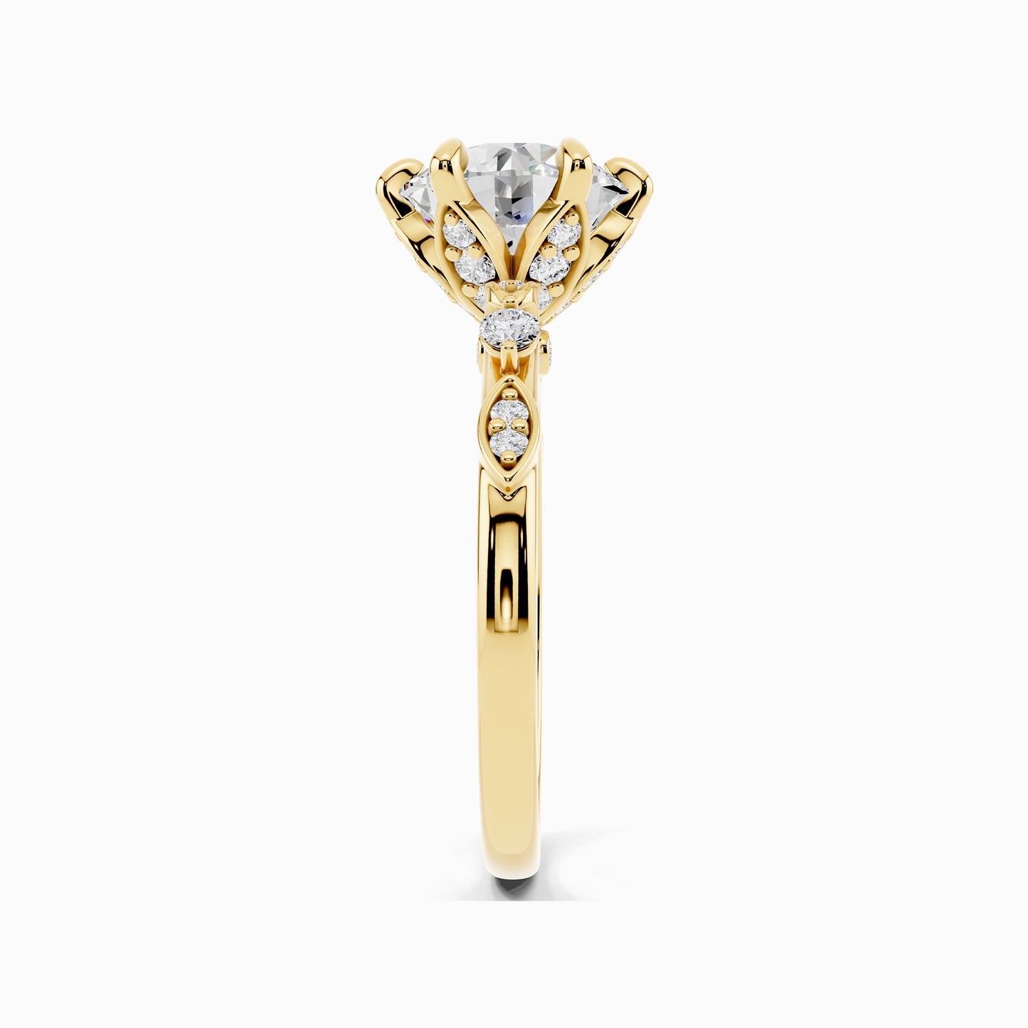 Alysa Sparkle Round Cut Engagement Ring