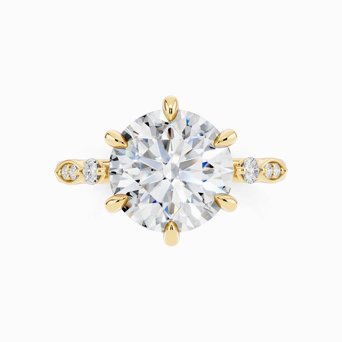 Alysa Sparkle Round Cut Engagement Ring