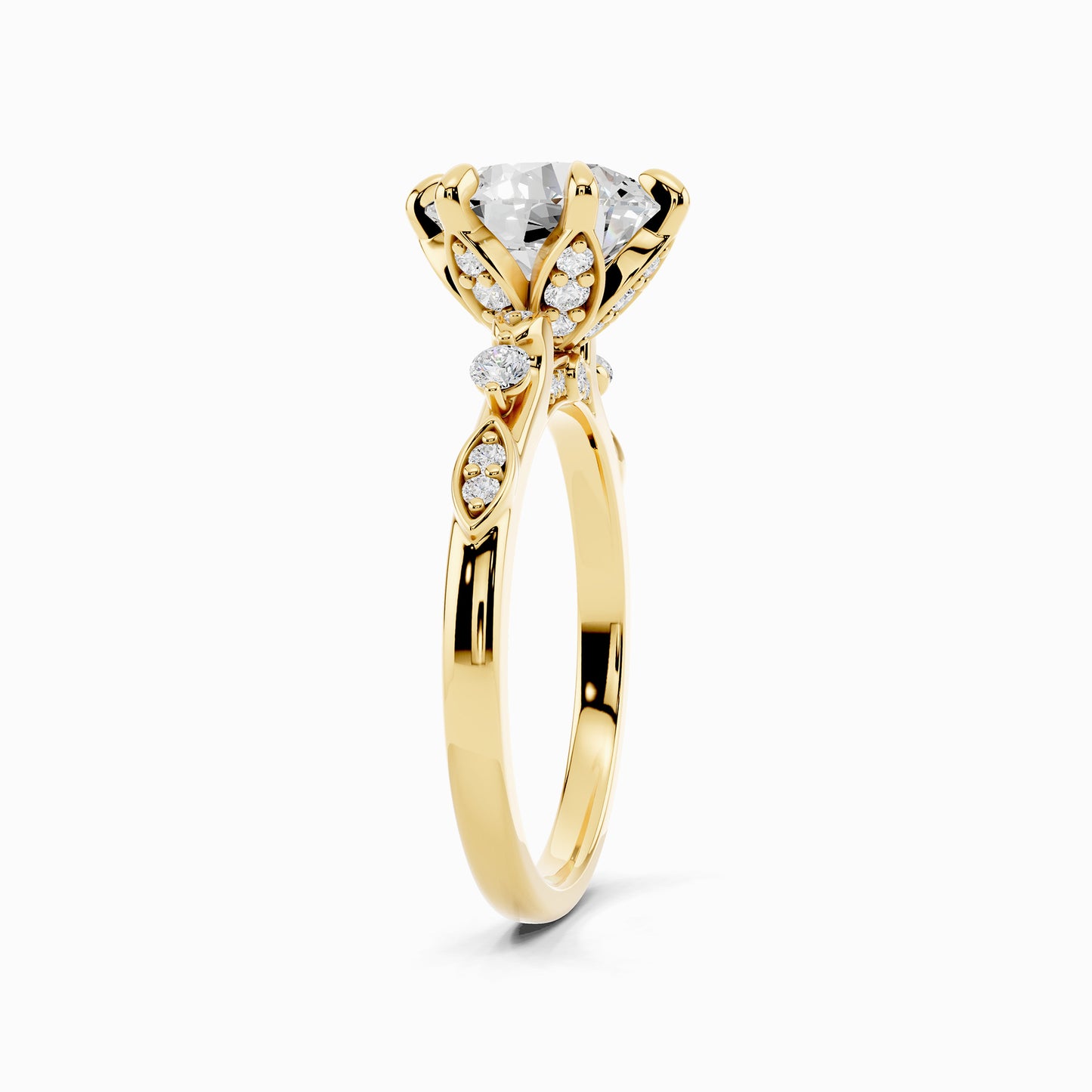Alysa Sparkle Round Cut Engagement Ring