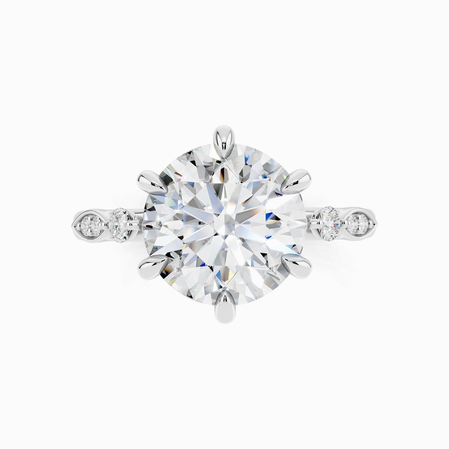 Alysa Sparkle Round Cut Engagement Ring