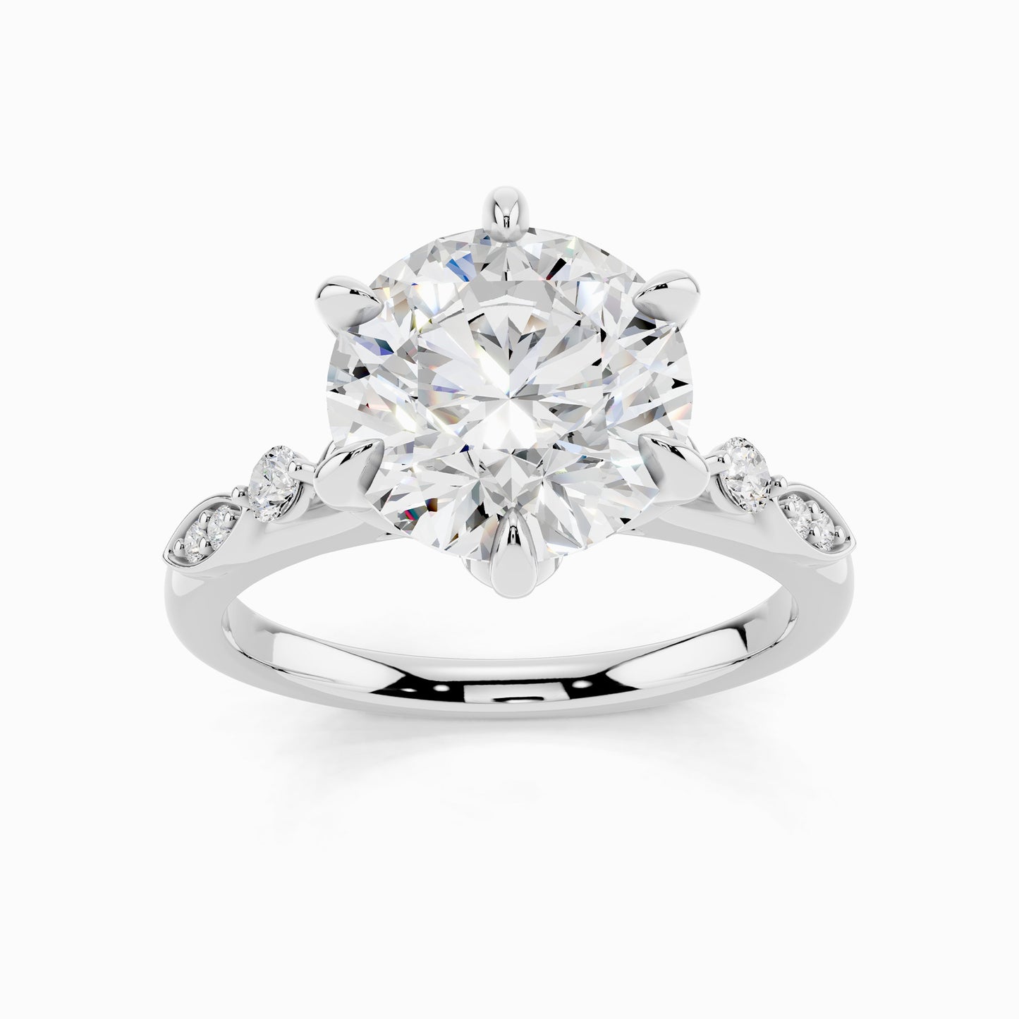 Alysa Sparkle Round Cut Engagement Ring