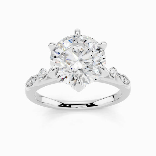 Alysa Sparkle Round Cut Engagement Ring