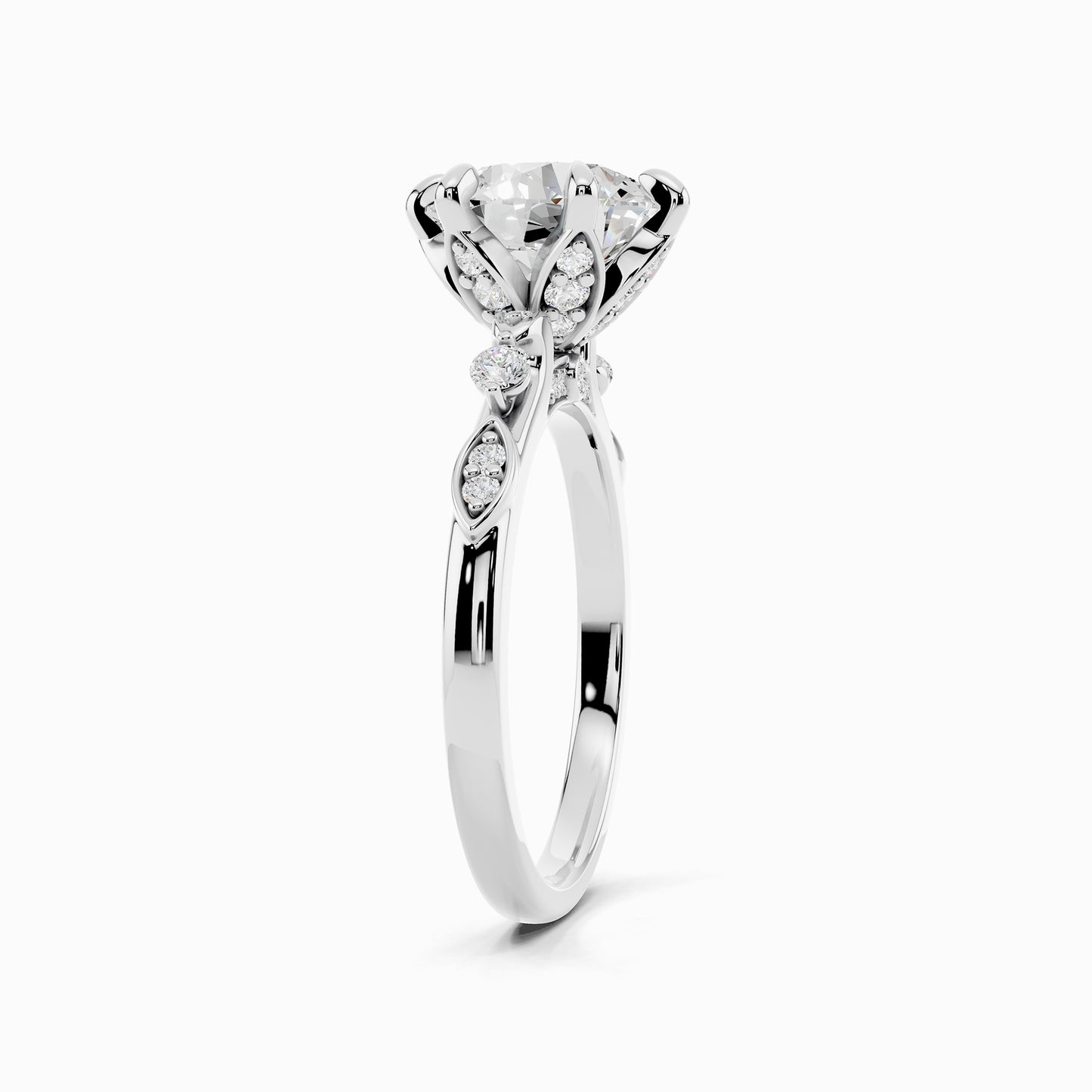 Alysa Sparkle Round Cut Engagement Ring
