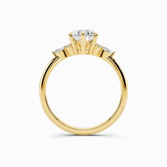 Astilbe Trinity Marquise Cut Engagement Ring