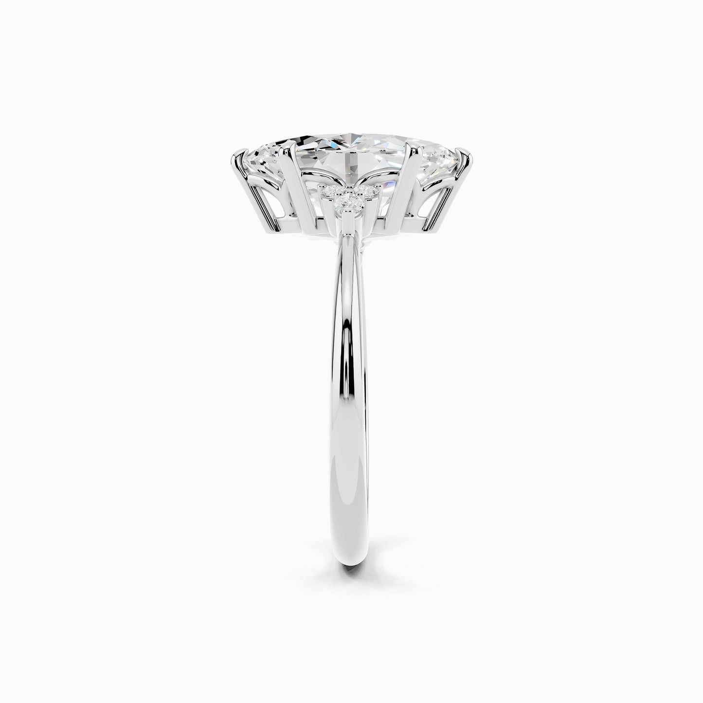 Astilbe Trinity Marquise Cut Engagement Ring